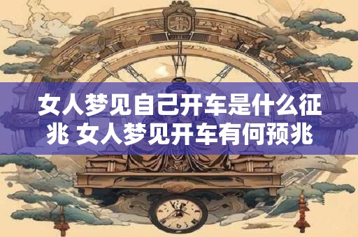 女人梦见自己开车是什么征兆 女人梦见开车有何预兆
