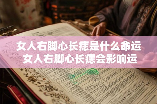 女人右脚心长痣是什么命运 女人右脚心长痣会影响运势吗