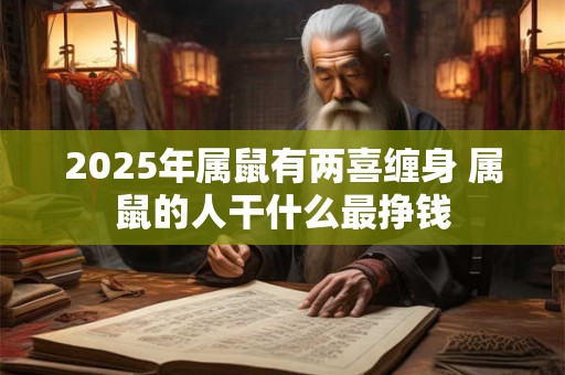 2025年属鼠有两喜缠身 属鼠的人干什么最挣钱