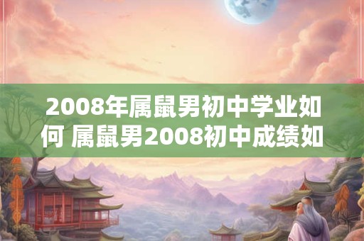2008年属鼠男初中学业如何 属鼠男2008初中成绩如何