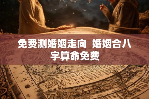 免费测婚姻走向  婚姻合八字算命免费