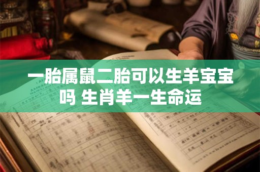 一胎属鼠二胎可以生羊宝宝吗 生肖羊一生命运