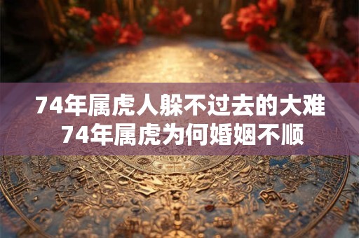 74年属虎人躲不过去的大难 74年属虎为何婚姻不顺 74年属虎人躲不过去的大难 74年属虎为何婚姻不顺