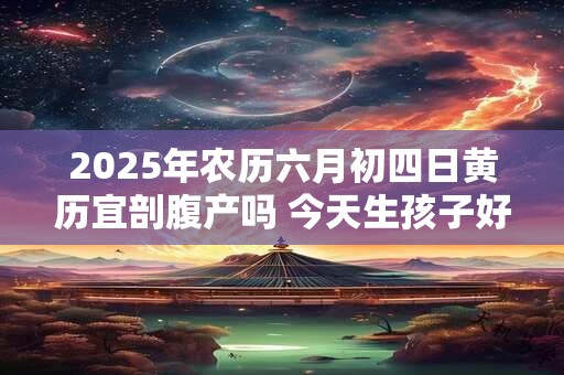 2025年农历六月初四日黄历宜剖腹产吗 今天生孩子好吗