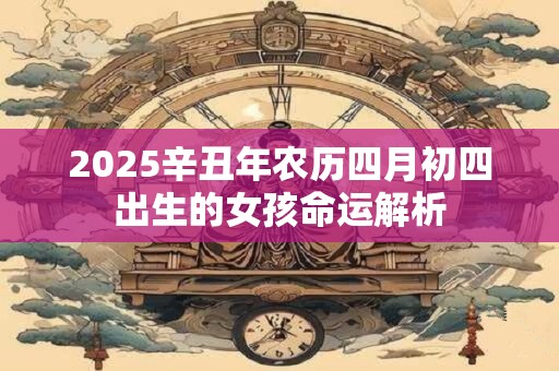 2025辛丑年农历四月初四出生的女孩命运解析 2025辛丑年农历四月初四出生的女孩命运解析