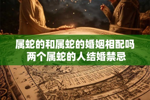 属蛇的和属蛇的婚姻相配吗 两个属蛇的人结婚禁忌