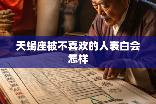 天蝎座被不喜欢的人表白会怎样