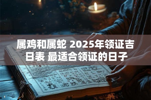 属鸡和属蛇 2025年领证吉日表 最适合领证的日子