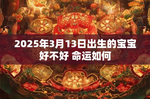2025年3月13日出生的宝宝好不好 命运如何
