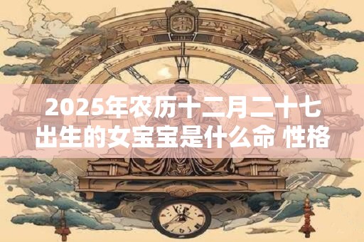 2025年农历十二月二十七出生的女宝宝是什么命 性格查询