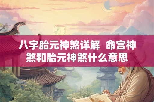 八字胎元神煞详解  命宫神煞和胎元神煞什么意思