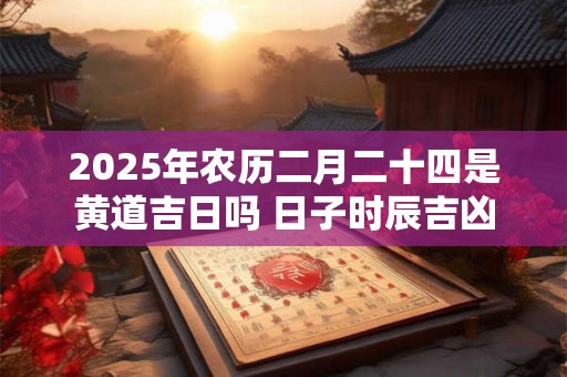 2025年农历二月二十四是黄道吉日吗 日子时辰吉凶