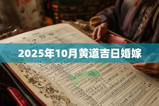 2025年10月黄道吉日婚嫁