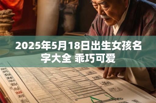 2025年5月18日出生女孩名字大全 乖巧可爱