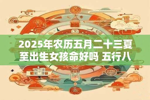 2025年农历五月二十三夏至出生女孩命好吗 五行八字算命