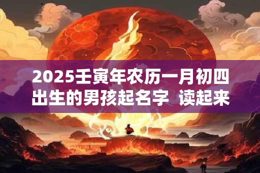 2025壬寅年农历一月初四出生的男孩起名字  读起来很好听