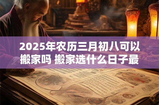 2025年农历三月初八可以搬家吗 搬家选什么日子最合适