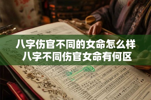 八字伤官不同的女命怎么样 八字不同伤官女命有何区别