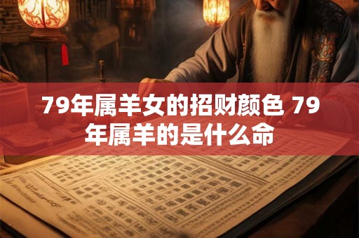 79年属羊女的招财颜色 79年属羊的是什么命