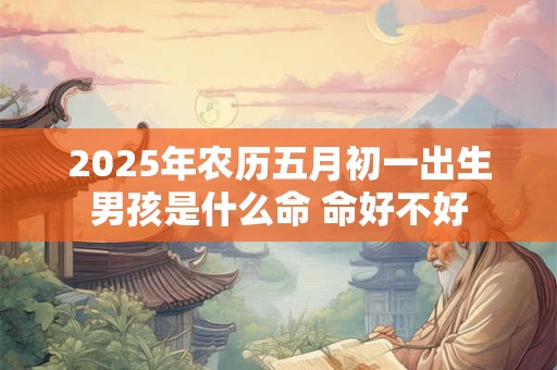 2025年农历五月初一出生男孩是什么命 命好不好