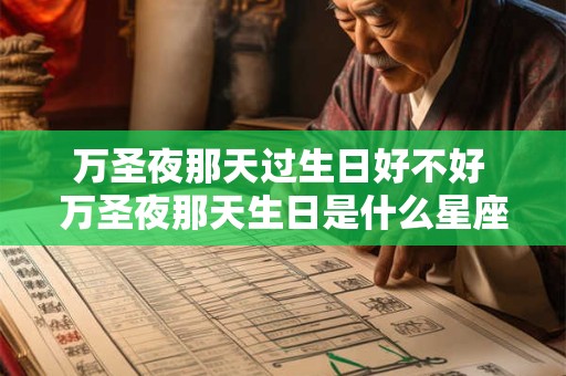 万圣夜那天过生日好不好 万圣夜那天生日是什么星座