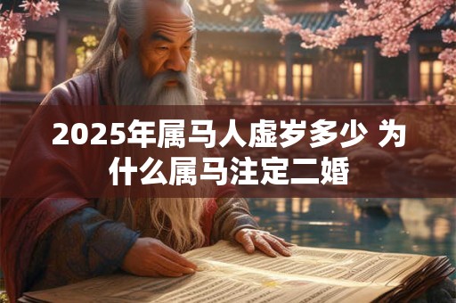 2025年属马人虚岁多少 为什么属马注定二婚