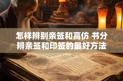 怎样辨别亲签和高仿 书分辨亲签和印签的最好方法