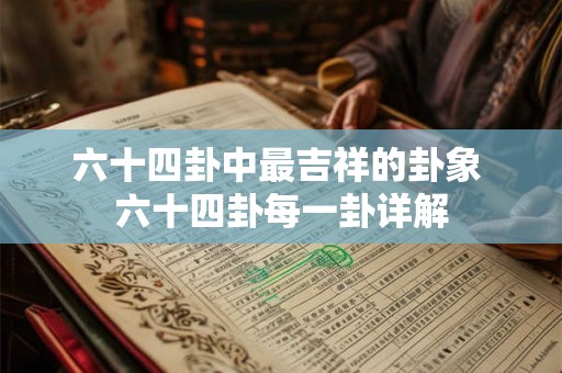六十四卦中最吉祥的卦象 六十四卦每一卦详解