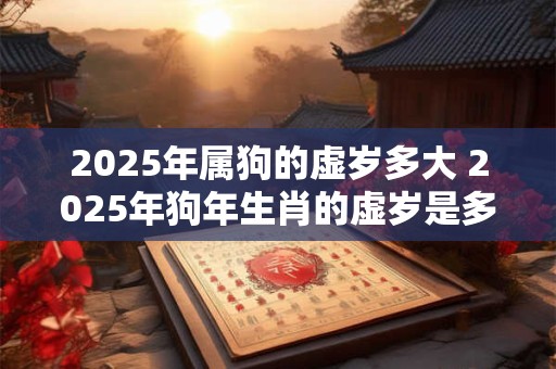 2025年属狗的虚岁多大 2025年狗年生肖的虚岁是多少岁
