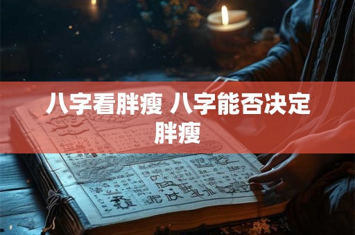 八字看胖瘦 八字能否决定胖瘦