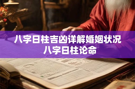 八字日柱吉凶详解婚姻状况  八字日柱论命