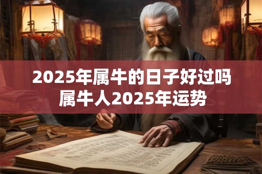 2025年属牛的日子好过吗 属牛人2025年运势
