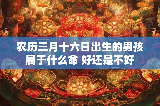 农历三月十六日出生的男孩属于什么命 好还是不好