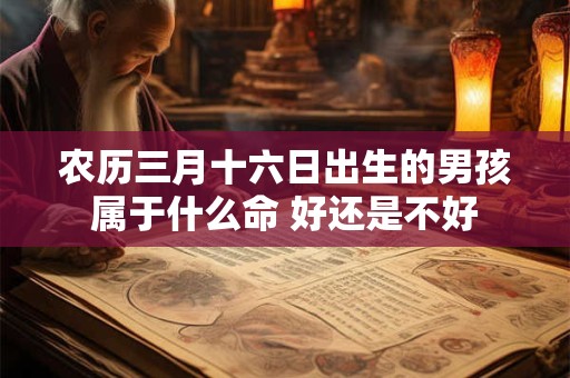 农历三月十六日出生的男孩属于什么命 好还是不好