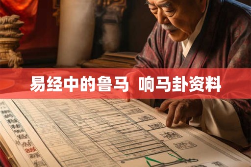易经中的鲁马  响马卦资料