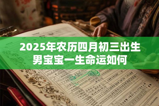2026年农历四月初三出生男宝宝一生命运如何
