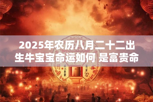 2025年农历八月二十二出生牛宝宝命运如何 是富贵命吗