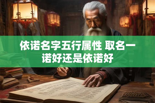 依诺名字五行属性 取名一诺好还是依诺好