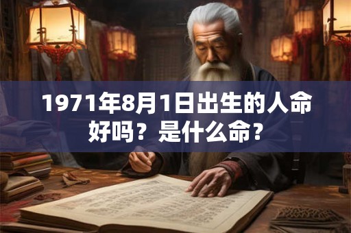 1971年8月1日出生的人命好吗？是什么命？
