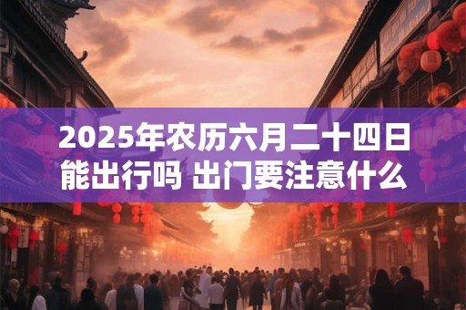 2025年农历六月二十四日能出行吗 出门要注意什么