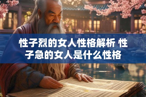 性子烈的女人性格解析 性子急的女人是什么性格 性子烈的女人性格解析 性子急的女人是什么性格