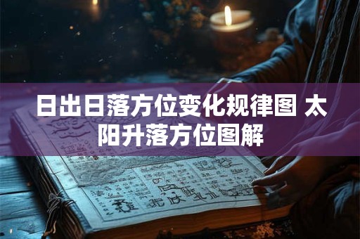 日出日落方位变化规律图 太阳升落方位图解