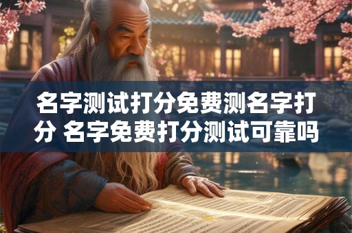 名字测试打分免费测名字打分 名字免费打分测试可靠吗