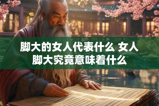 脚大的女人代表什么 女人脚大究竟意味着什么