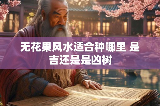 无花果风水适合种哪里 是吉还是是凶树
