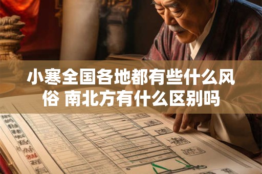 小寒全国各地都有些什么风俗 南北方有什么区别吗