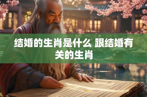 结婚的生肖是什么 跟结婚有关的生肖