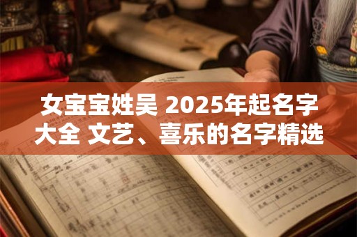女宝宝姓吴 2025年起名字大全 文艺、喜乐的名字精选