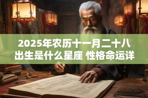 2025年农历十一月二十八出生是什么星座 性格命运详解