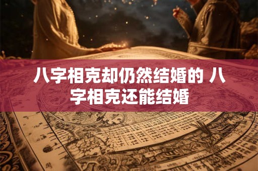 八字相克却仍然结婚的 八字相克还能结婚
